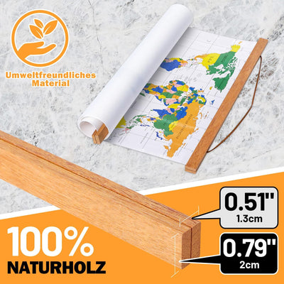 Benjia Posterleiste Posterschiene Posterleisten, Magnet Magnetische Holz Poster Aufhänger Halter Rah
