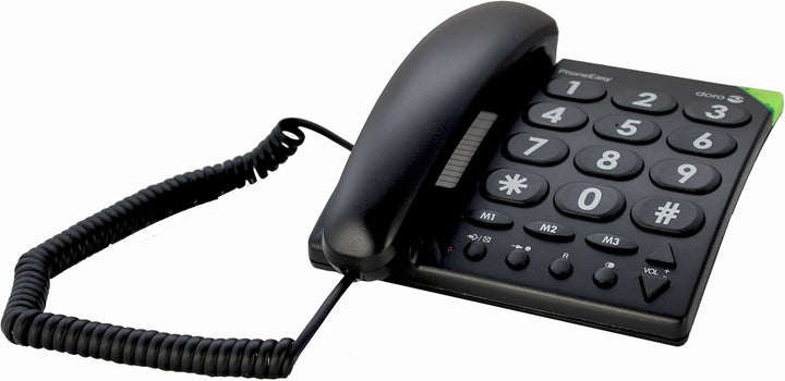 Doro PhoneEasy 311c Seniorentelefon, Schnurgebundenes Grosstastentelefon mit optischer Anrufsignalis