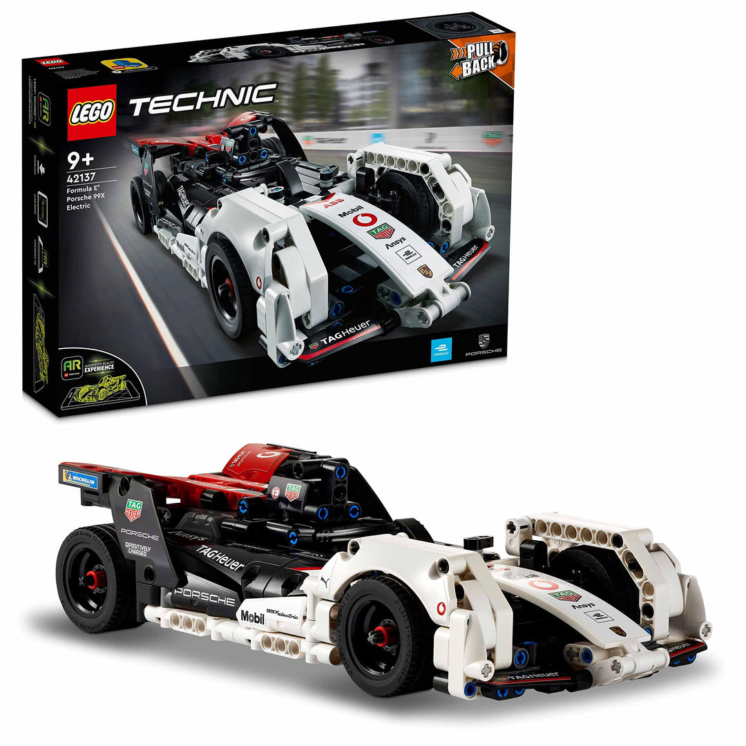 LEGO 42137 Technic Formula E Porsche 99X Electric, Rennauto für Jungen und Mädchen, Modellauto-Bausa