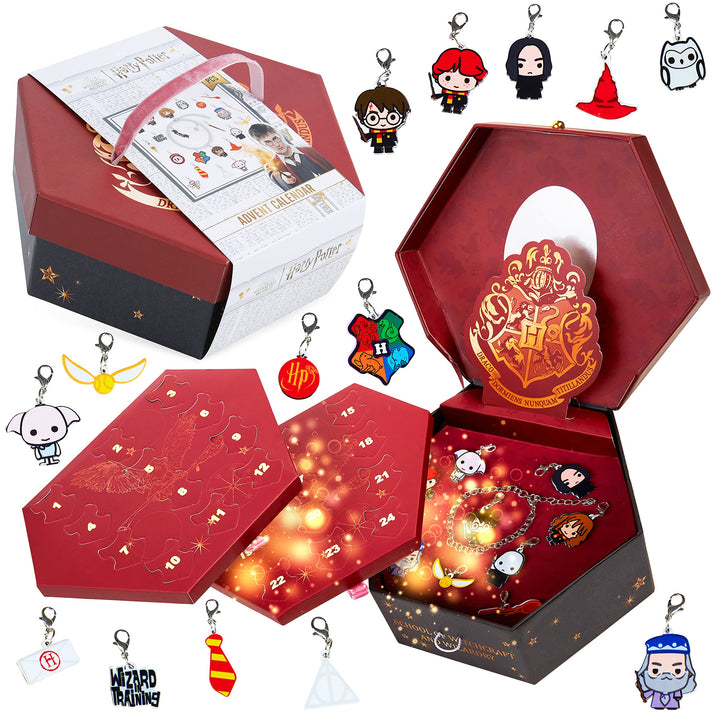 Harry Potter Adventskalender 2024 Schmuck Weihnachts mit Charms - Geschenke für Mädchen Jewellery Bo