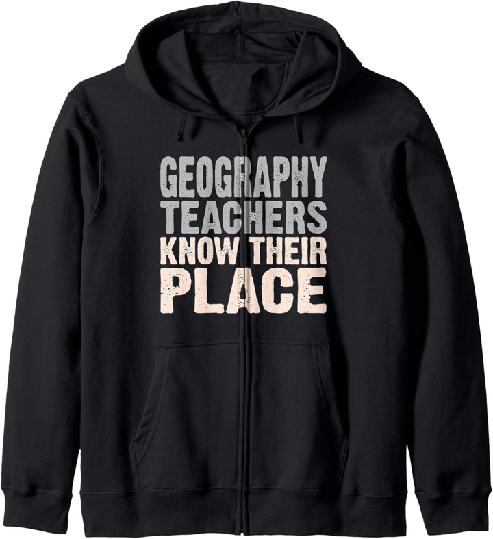 Lustige Geographie Lehrer - Geographie Lehrer wissen Kapuzenjacke