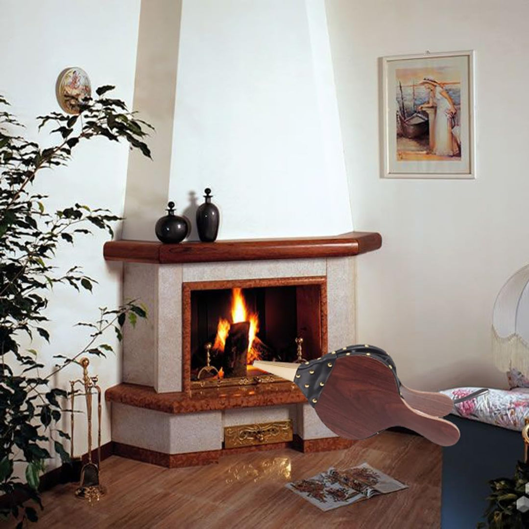 Blasebalg, Blasebalg für Kamin und Grill, Aufhängeschlaufe, Klein Grillgebläse Handblasebalg Luftblä