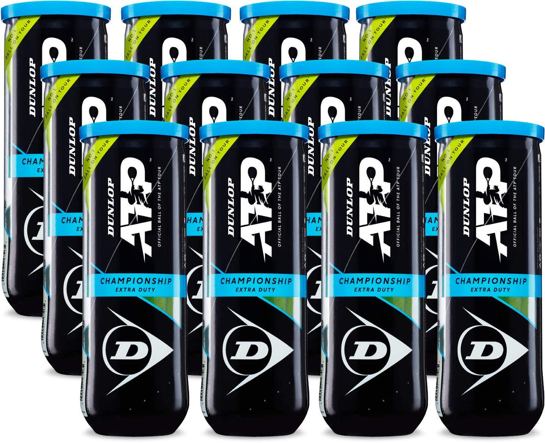 Dunlop ATP Championship Tennisbälle 12 x 3 Kugel, Dose, 12 x 3 Kugel, Dose