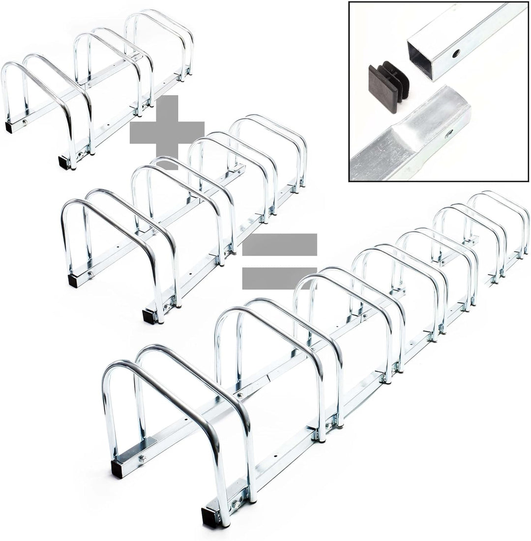 Wiltec Fahrradständer für Fahrräder und für Wandmontage geeignet Fahrradbügel 3 Räder, geschraubt, 3