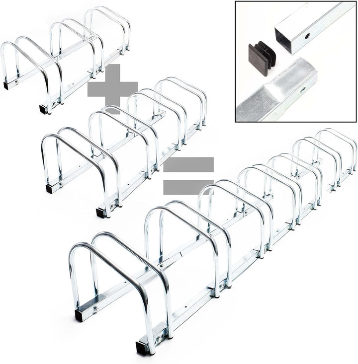 Wiltec Fahrradständer für Fahrräder und für Wandmontage geeignet Fahrradbügel 3 Räder, geschraubt, 3