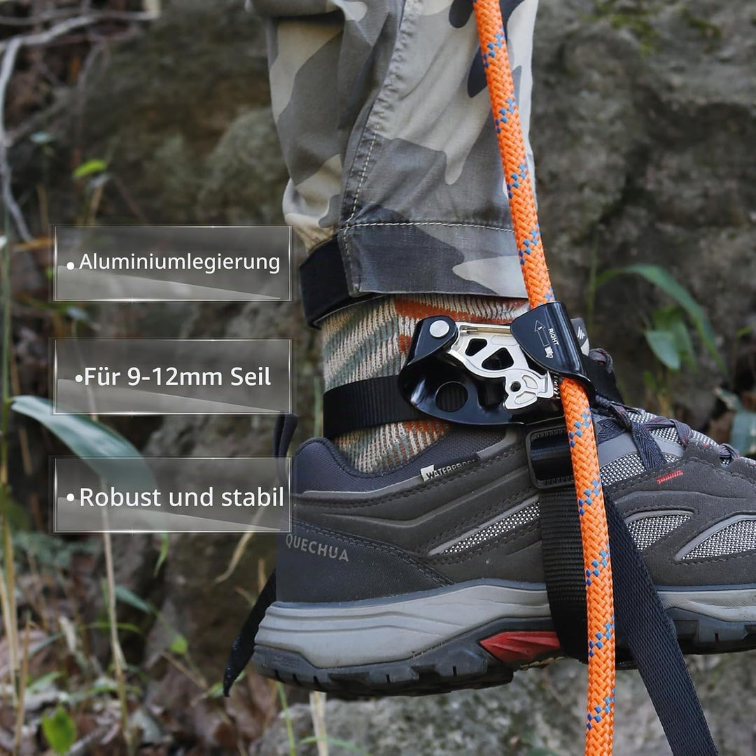 NewDoar Foot Ascender Riser Klettern Baum Baumpfleger Bergsteigen Abseilen Quick Step Ausrüstung Kle