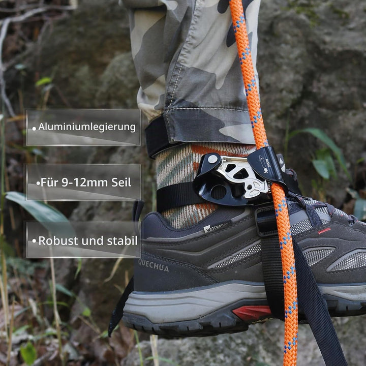 NewDoar Foot Ascender Riser Klettern Baum Baumpfleger Bergsteigen Abseilen Quick Step Ausrüstung Kle