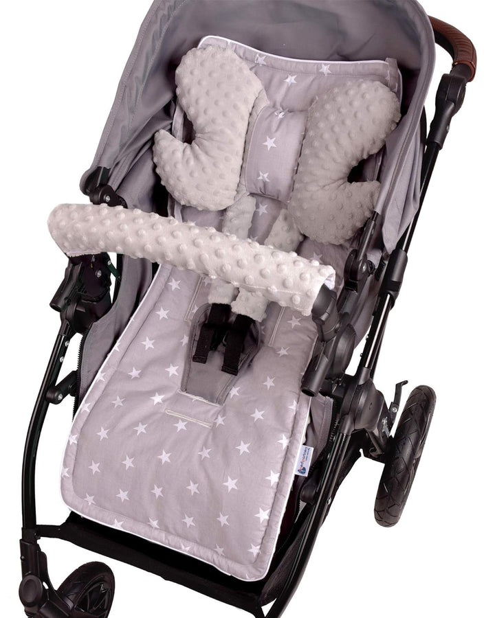 Medi Partners Universal Sitzauflage Kinderwagen &amp; Buggys Sitzeinglage Kinderwagendecke 5tgl Gurtpols