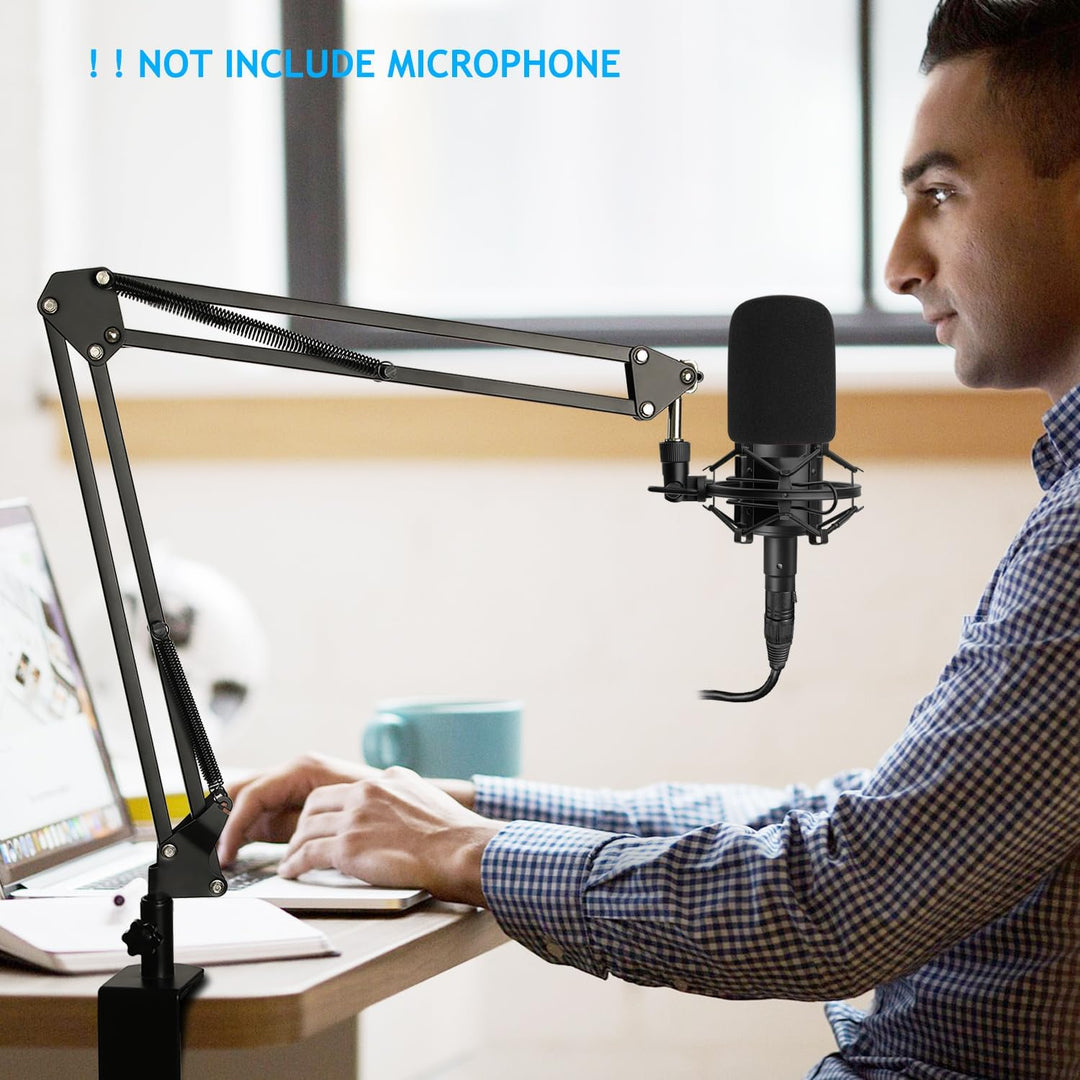 AT2020 Mikrofonständer mit Pop Filter, Schwingungsdämpfer, für AT2020 AT2020USB+ AT2035 ATR2500X AT2