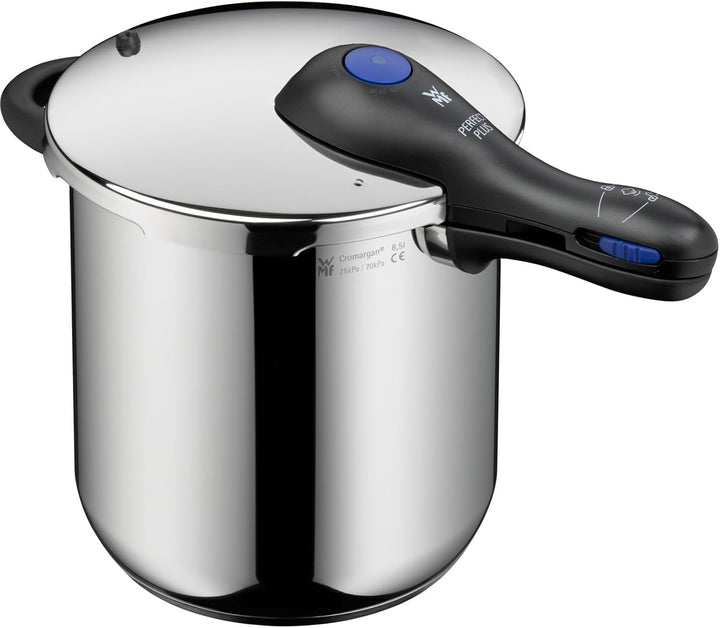 WMF Perfect Plus One Pot Schnellkochtopf Induktion 8,5l, Dampfkochtopf mit Flammschutz, grosses Koch