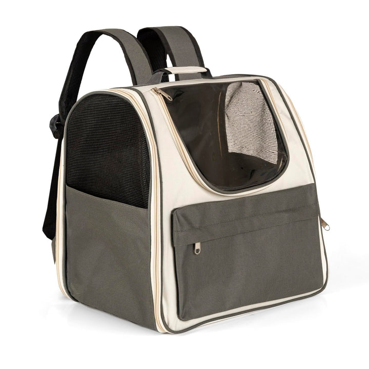Haustier Rucksäcke Tragetasche Katzenrucksack Hunderucksack Leicht Handlich, Grau 37 × 34 × 25 cm Gr