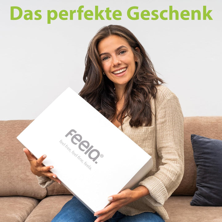 feela.® Orthopädisches Sitzring [3 Härtegrade] – Hämorrhoiden Sitzkissen mit Loch – nach OP &amp; Geburt