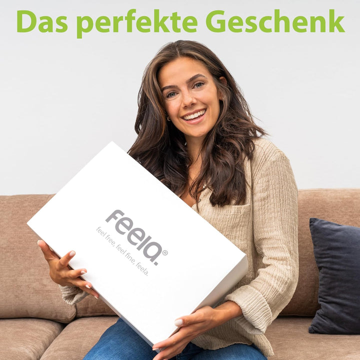 feela.® Orthopädisches Sitzring [3 Härtegrade] – Hämorrhoiden Sitzkissen mit Loch – nach OP &amp; Geburt
