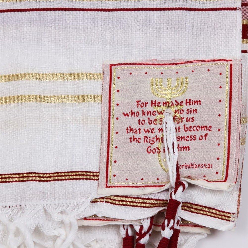 Männer Frauen Messianischer Tallit Gebetsschal Jüdischer Christlicher Tallit Gebetsschal Israel Wrap