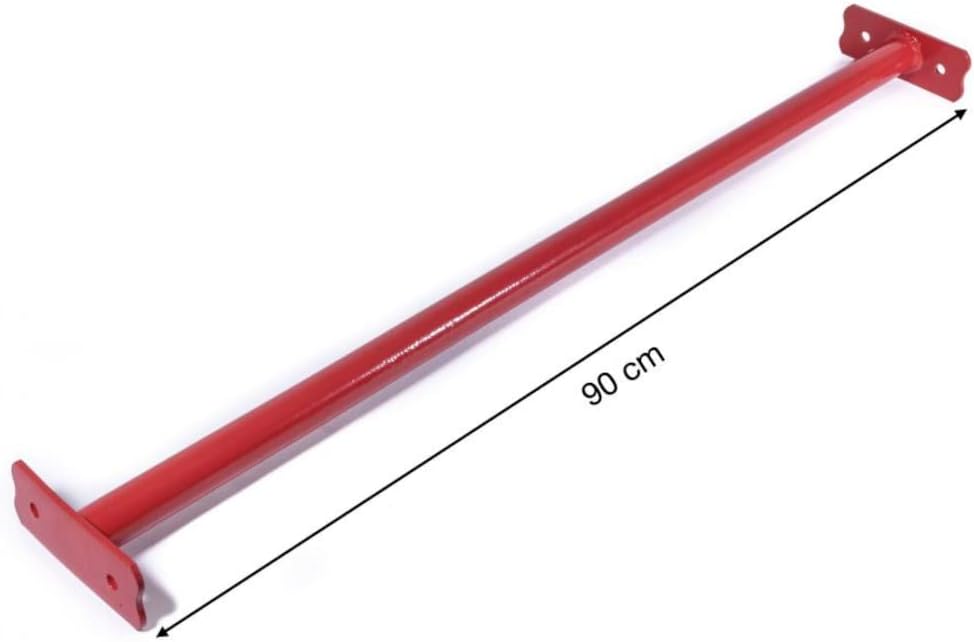 ROG garden-line Reckstange - Mit Befestigungsplatten & Material Rot 90.0 Zentimeter, Rot 90.0 Zentim