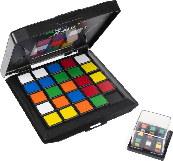 Rubik’s Race - das Spiel für 2 Rubiks-Fans ab 7 Jahren, rasantes strategisches Schiebe- und Logikspi