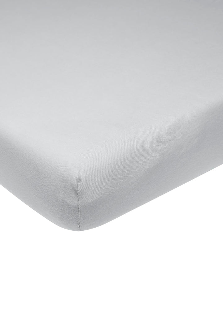 Meyco Home Basic Jersey Uni Spannbettlaken Doppelbett (Bettlaken mit weicher Jersey-Qualität, aus 10