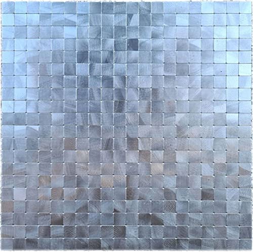 Mosaikfliese Selbstklebende Mosaike metall Fliesenspiegel Wand Küche MOS200-4M15_f