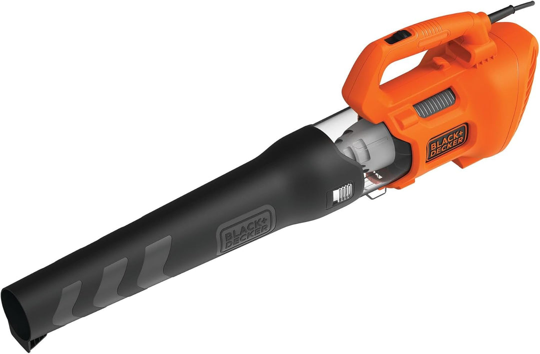 Black+Decker Axial Elektro-Laubbläser BEBL185 (1.850W, Laubgebläse mit hoher Blasgeschwindigkeit von