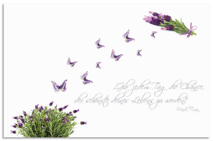 ARTland Spritzschutz Küche aus Alu für Herd Spüle 100x65 cm (BxH) Küchenrückwand mit Motiv Spruch Sc