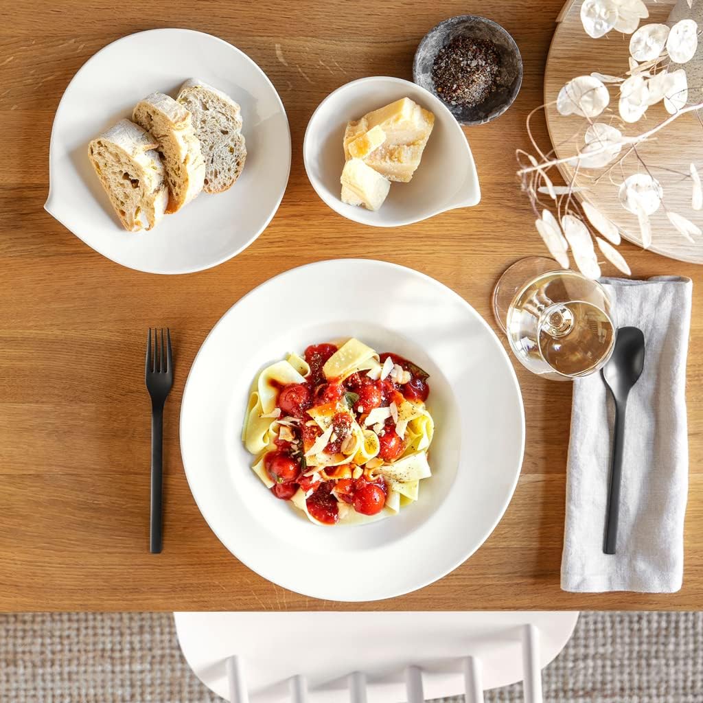 Villeroy und Boch Flow Pasta-Teller, Premium Porzellan Flow 30cm Pasta-Teller, Flow 30cm Pasta-Telle