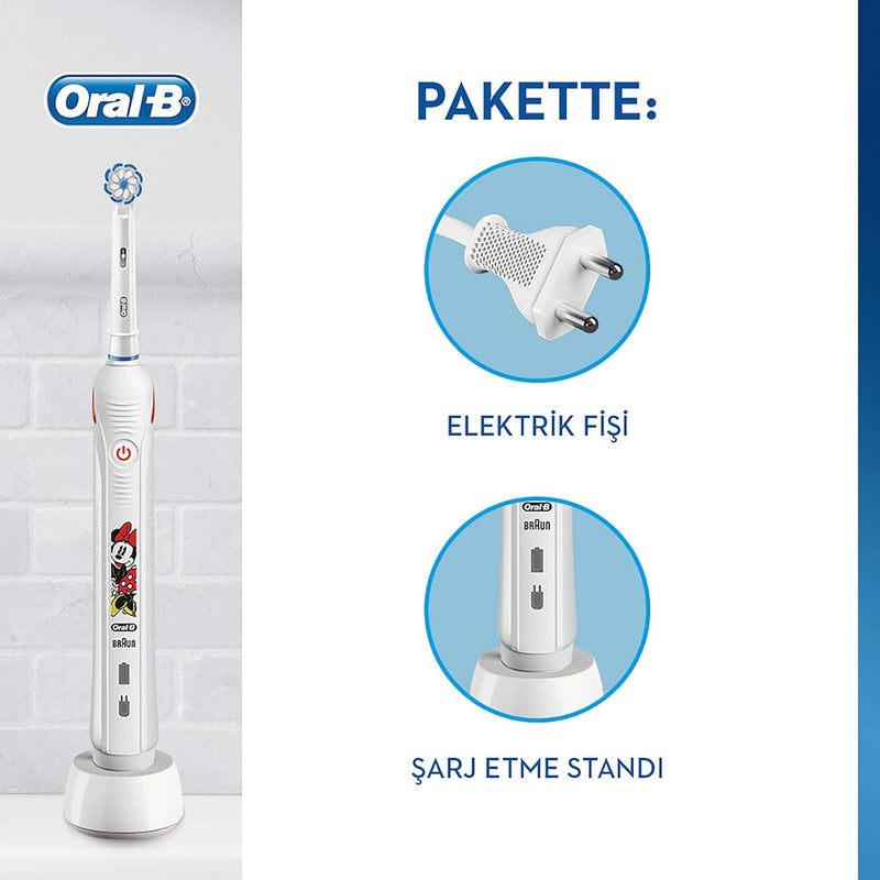 Oral-B Junior Elektrische Zahnbürste/Electric Toothbrush für Kinder ab 6 Jahren, mit 2 Putzmodi und