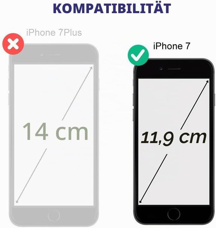 Beeasy für iPhone 8/7 Hülle, iPhone SE 2020/2022 Hülle Wasserdicht Outdoor Stossfest Handyhülle Mili