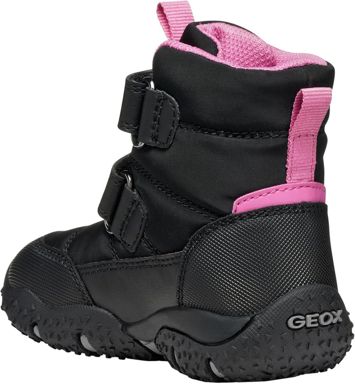 Geox Mädchen B Baltic Girl B ABX Sneaker 25 EU Black Fuchsia, 25 EU Black Fuchsia