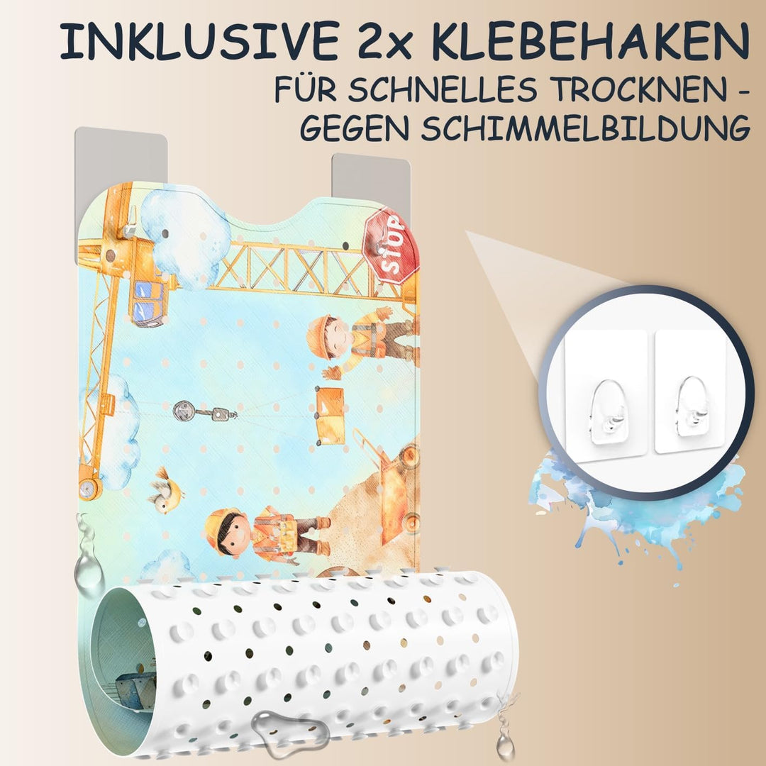 Badewannenmatte Kinder rutschfest [100x40cm] - Antirutschmatte Badewanne BPA frei - Badematte Kinder