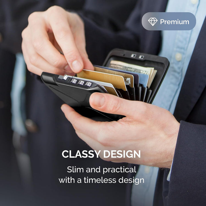OGON Aluminium-Code-Geldbörse Code Wallet - Der Pocket Safe – Anti-RFID Kartenhalter – Kapazität für