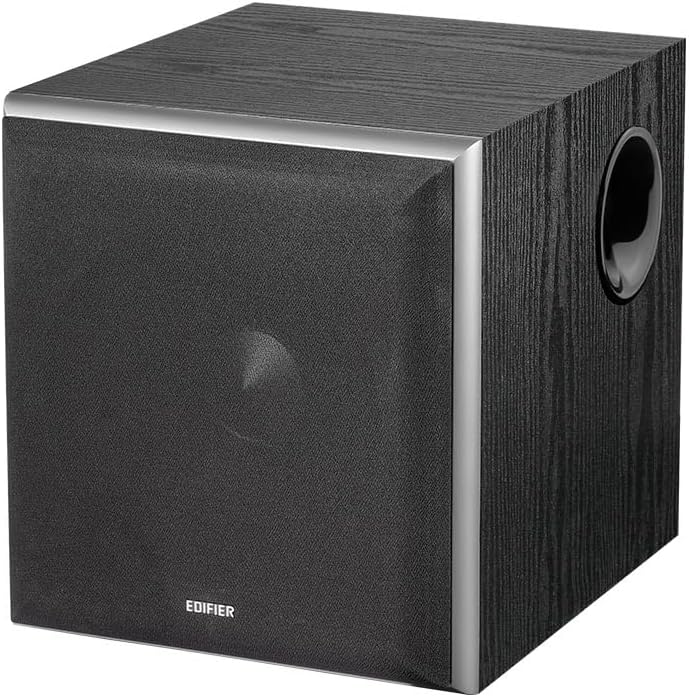 EDIFIER T5 Aktiv-Subwoofer mit Low-Pass Filter und 20,3cm (8") Basstreiber (70 Watt)