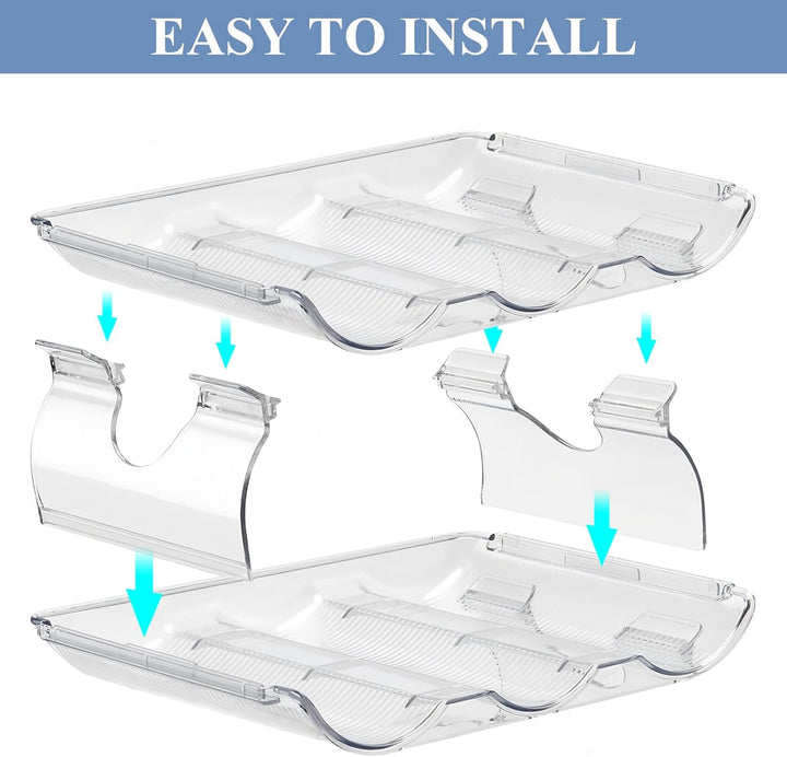 3 Ebenen Flaschenhalter Stapelbar, Flaschenregal bis 9 Flaschen, Weinflaschen Halter, Weinregal Kuns