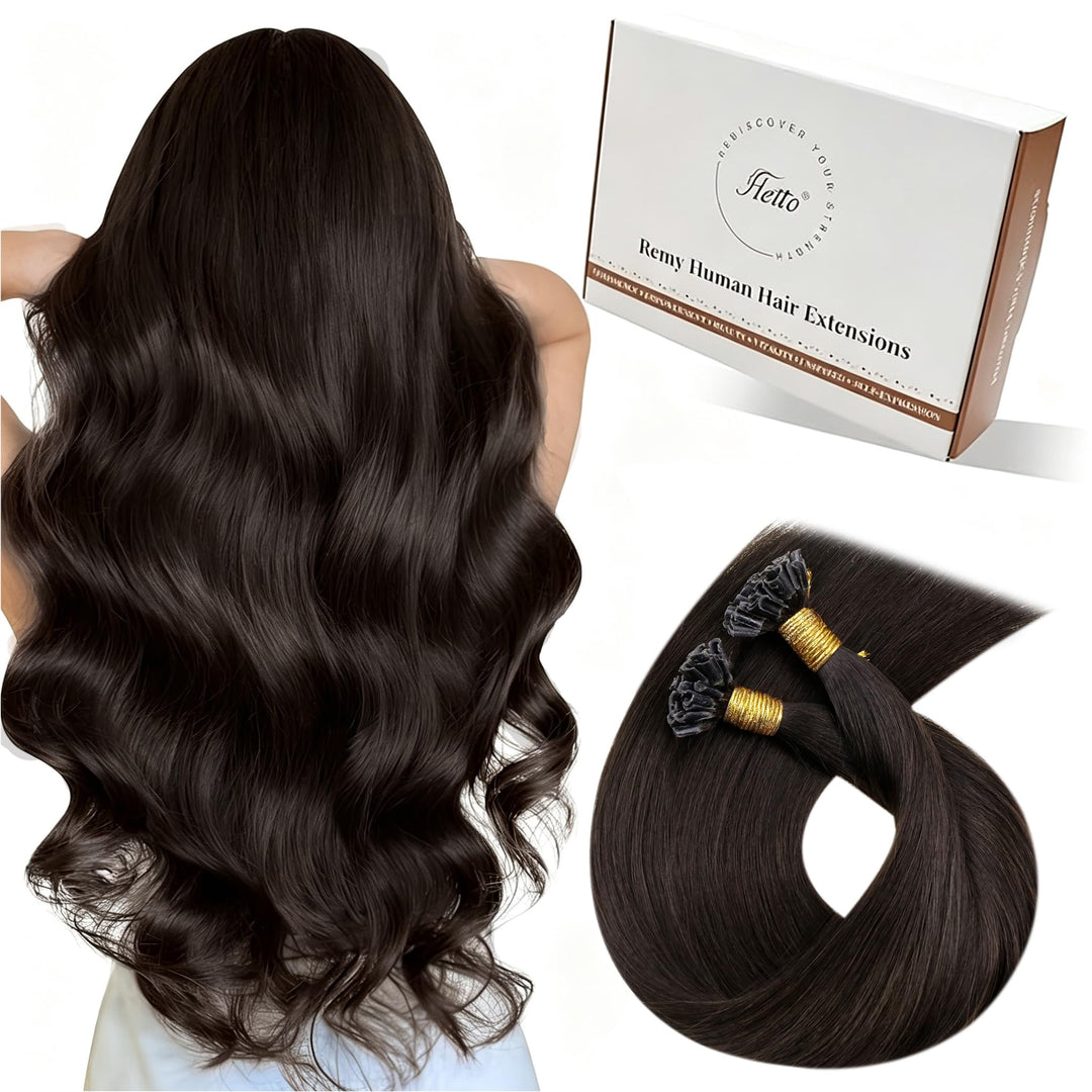 Hetto Echthaar Extensions Bondings Braun Keratin Extensions Bonding Echthaar Remy Bondings Echthaar