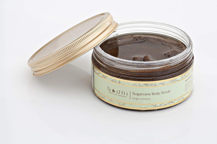 BODHI® Körperpeeling Rohrzucker & Kokosnuss 250 ml, bio & vegan, 98% natürlich, Rohrzucker & Kokosnu