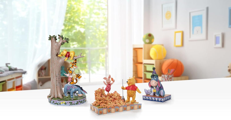 Enesco Jim Shore Disney Traditions 6008990 Figur Pooh und Ferkel, Orange, 5.43 in H x 3.54 in W x 7.