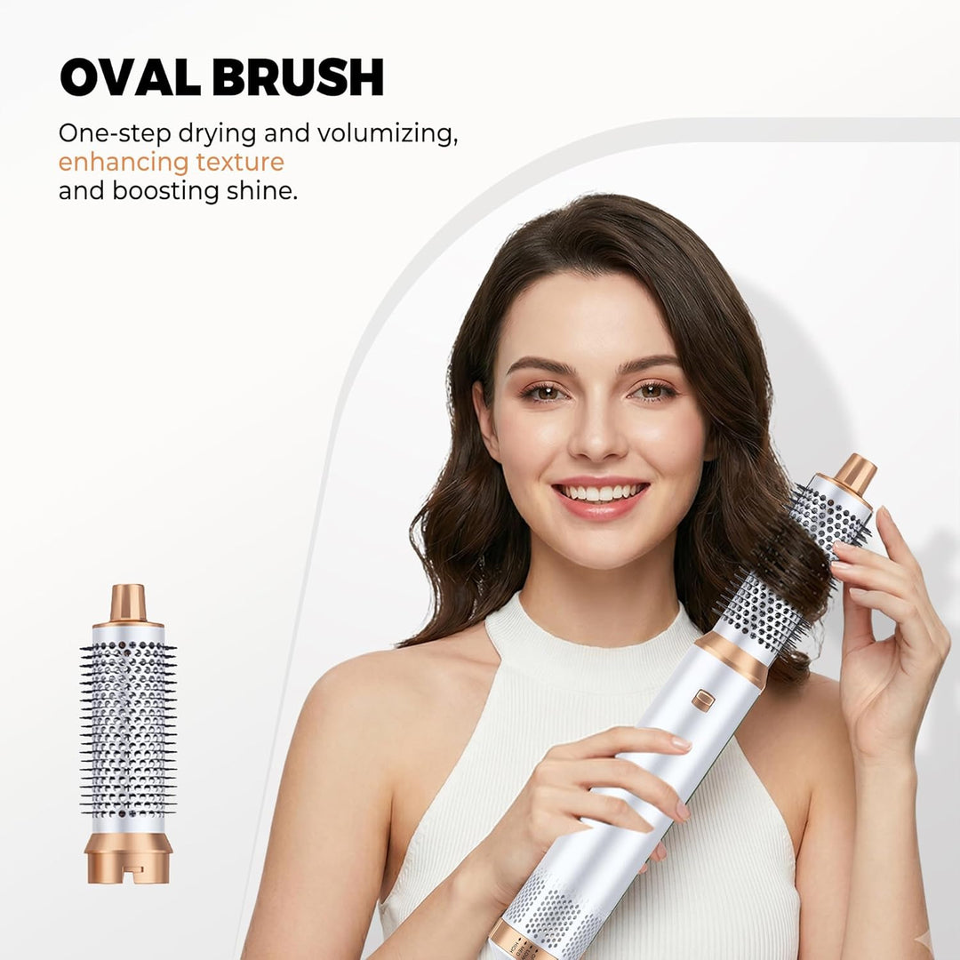 OKWRAP Hair Styler Set, Hairstyler 5 in 1, Haarstyler mit Fön Ionen, Automatischer Lockenstab, Wärme