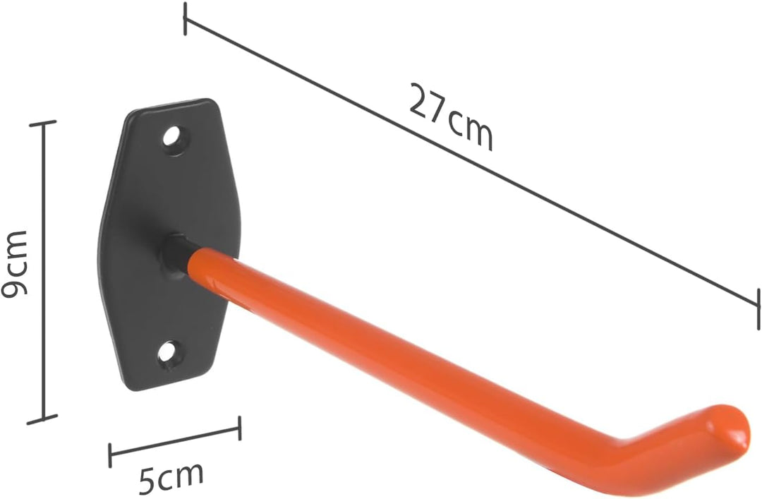 Maclean MC-437 Universal Wandhalterungen für Reifen, Räder, Leiter, Fahrrad, Gartenschlauch | aus St