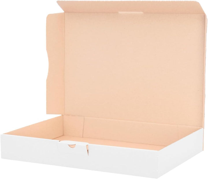 100 Maxibriefkartons 320x225x50mm Weiss Versand Post Faltschachtel MB-4