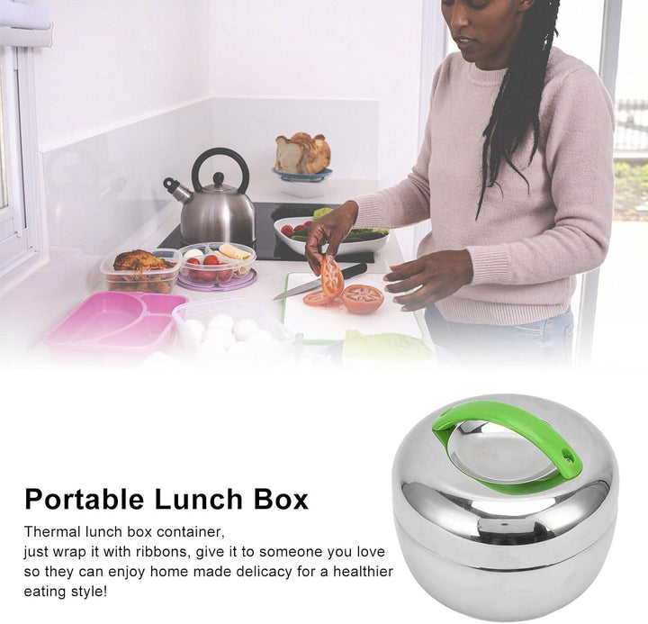 Isolierte Lunch-Behälter, 800ml Edelstahl Lunch Box Portable Wide Mouth Lunch Leak Proof Design Edel