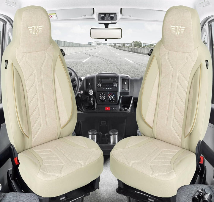 BREMER SITZBEZÜGE Mass Sitzbezüge Schonbezüge für Mercedes B-Klasse W247 PLKT205 PLKT205 - Beige B-K