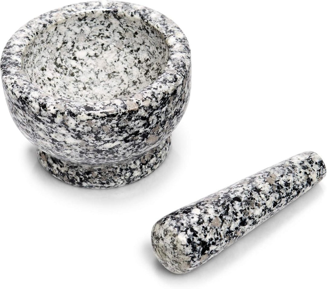 ZELLER PRESENT SCHÖNER LEBEN. PRAKTISCH WOHNEN. 24503 Mörser und Stössel-Set, Granit, grau, ca. Ø 13