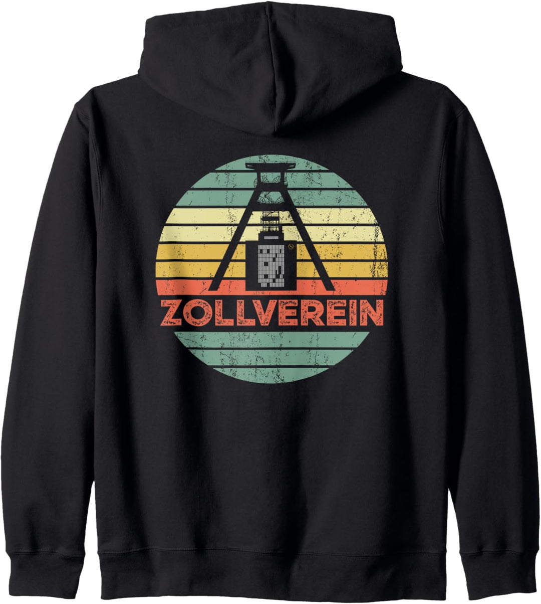 Zeche Zollverein 70er retro Design Stadt Essen (2020) Kapuzenjacke