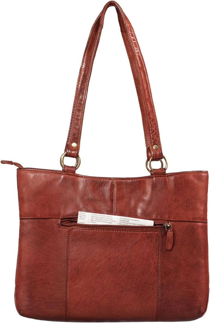 STILORD 'Delilah' Leder Shopper Damen Handtasche Umhängetasche Hobo Bag Retro Schultertasche Lederta