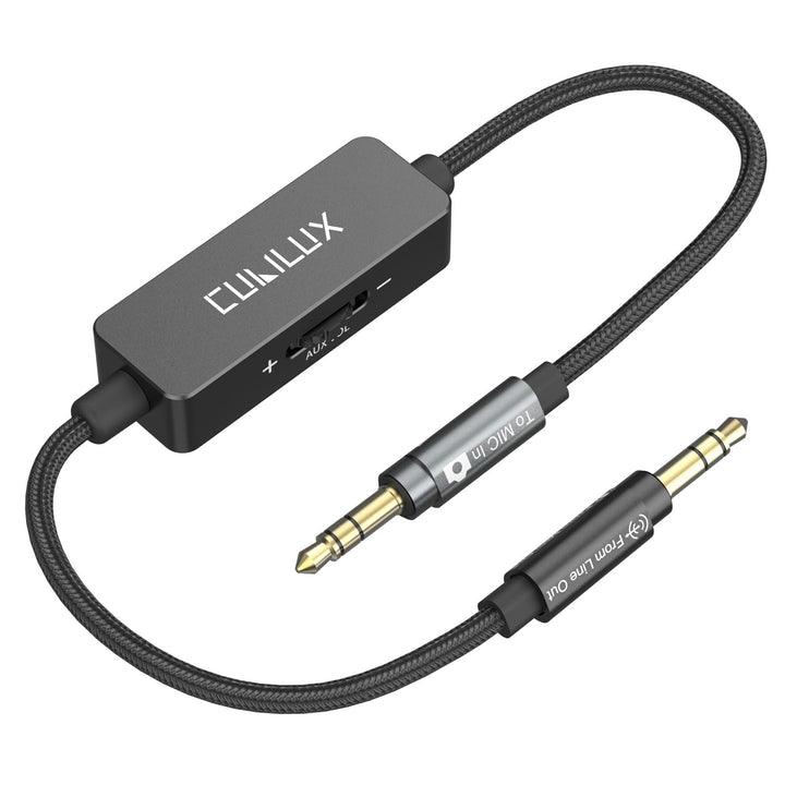 Cubilux 3,5 mm TRS Line Out zu Mikrofon In Attenuator Kabel, Line Level zu Mic Level Dämpfung mit Ro