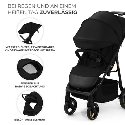 Kinderkraft TRIG 3 Kinderwagen, Kinderbuggy, Liegewagen, Sportwagen, Buggy, Zusammenklappen, Breite