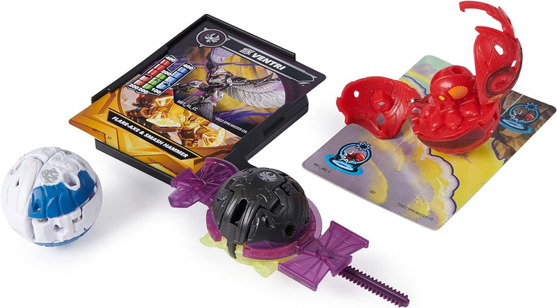 Bakugan 3.0 Battle Pack mit 5 Bällen (2 Special Attack Dragonoid & Ventri und drei Core Balls Bruise