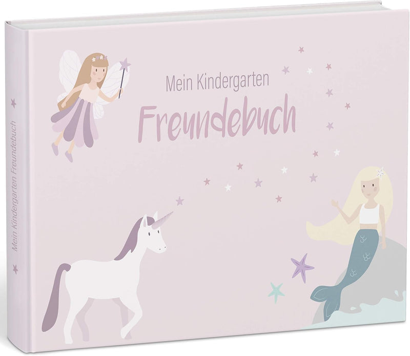 mintkind® „Meine Freunde“ Kindergarten Freundebuch Feenwelt | Freundebuch für den Kindergarten Junge
