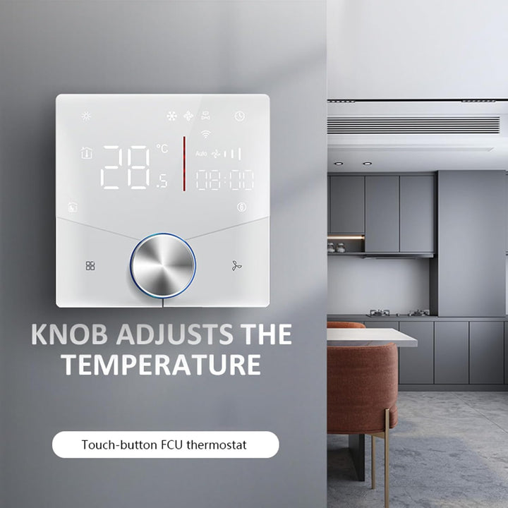 Klimaanlage Controller WiFi Thermostat Programmierbar Touchscreen Digitalanzeige 2-Rohr System 5+2 T