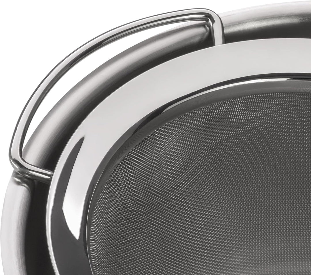 WMF Profi Plus Küchensieb 16 cm, mit Drahtgeflecht, Cromargan Edelstahl teilmattiert, spülmaschineng