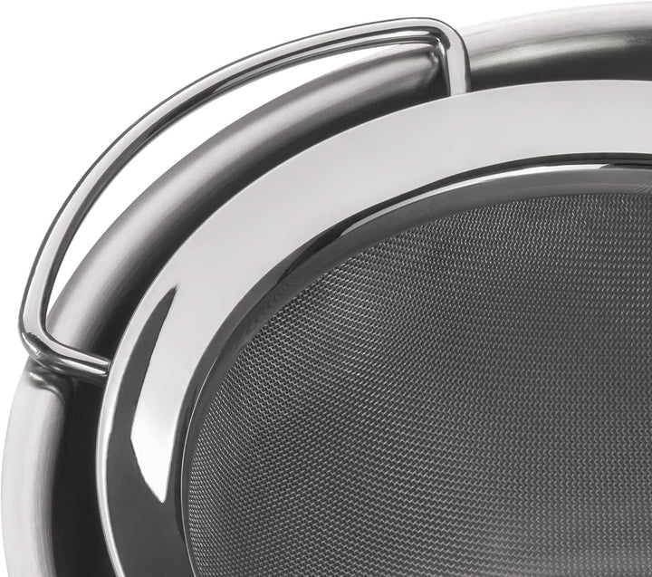 WMF Profi Plus Küchensieb 16 cm, mit Drahtgeflecht, Cromargan Edelstahl teilmattiert, spülmaschineng